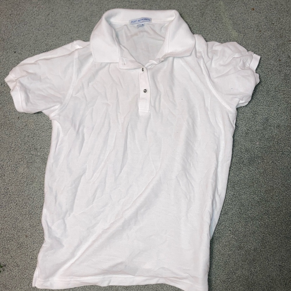 Plain White Polo 👕